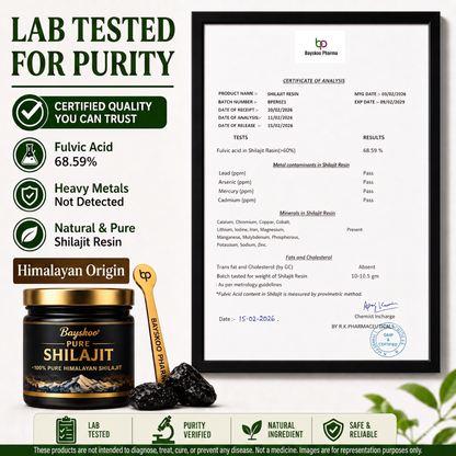 Bayskoo Pure Himalayan Shilajit Resin | 68% Fulvic Acid