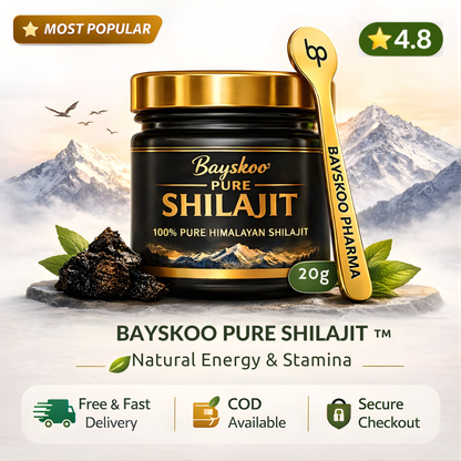 Bayskoo Pure Himalayan Shilajit Resin | 68% Fulvic Acid