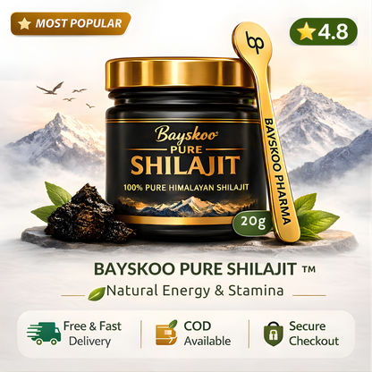 Bayskoo Pure Himalayan Shilajit Resin | 68% Fulvic Acid