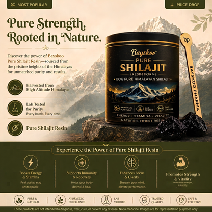 Bayskoo Pure Himalayan Shilajit Resin | 68% Fulvic Acid