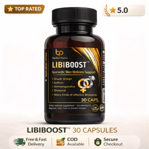 Best Libiboost 30 Capsules with FREE Massage Oil Ayurvedic Stamina Booster for Men.